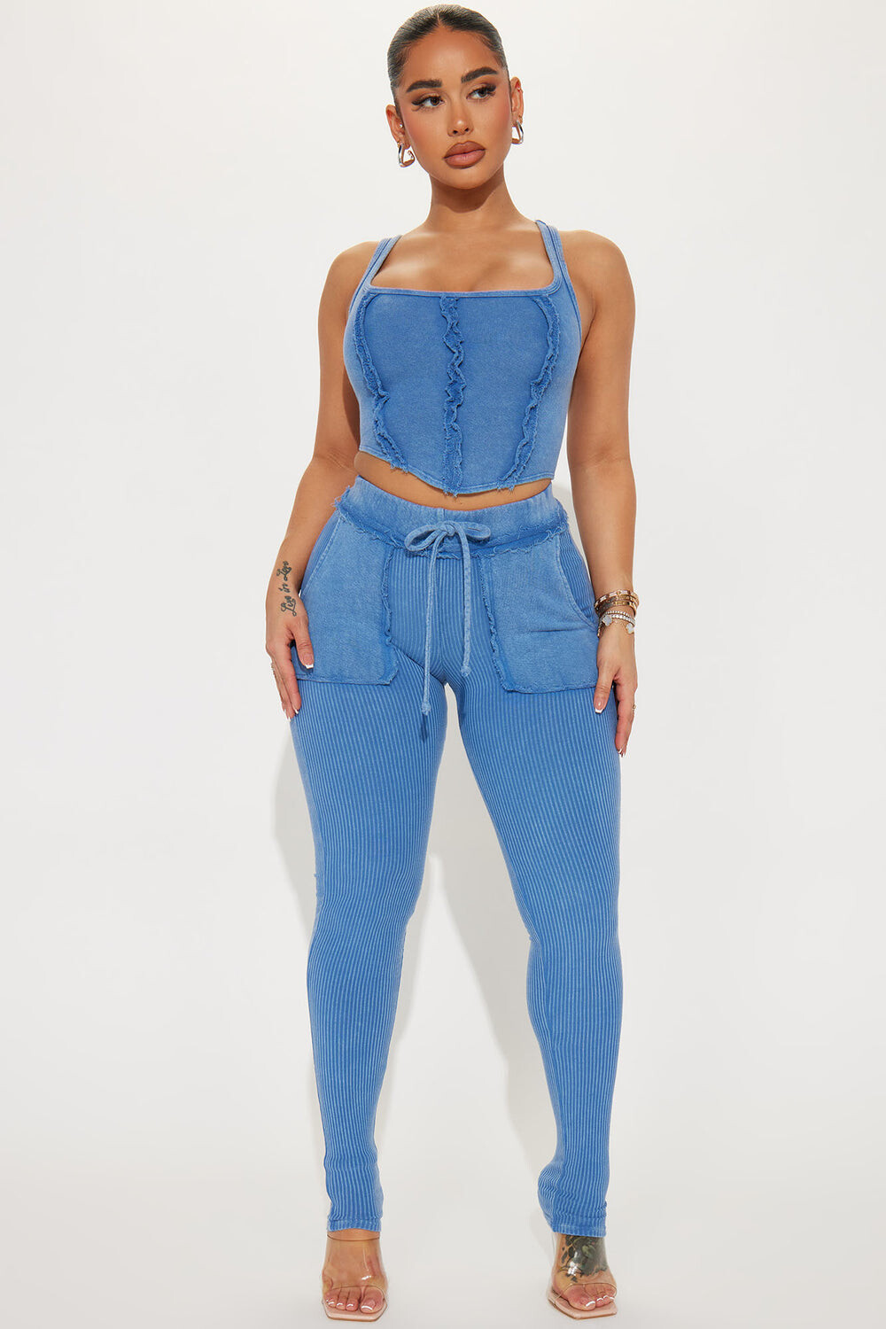 

Леггинсы Fashion Nova TS2502, деним
