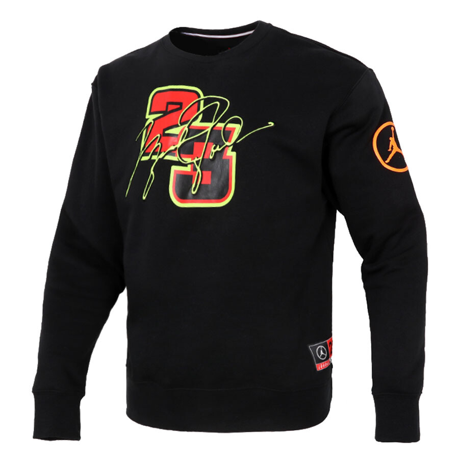 

Свитшот Nike Air Jordan Basketball Print Digital Fleece, черный