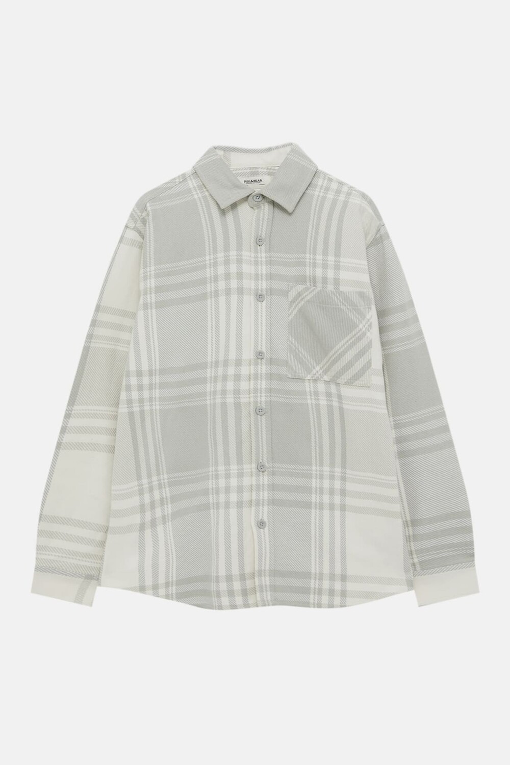 

Рубашка в клетку Pull&Bear, серый