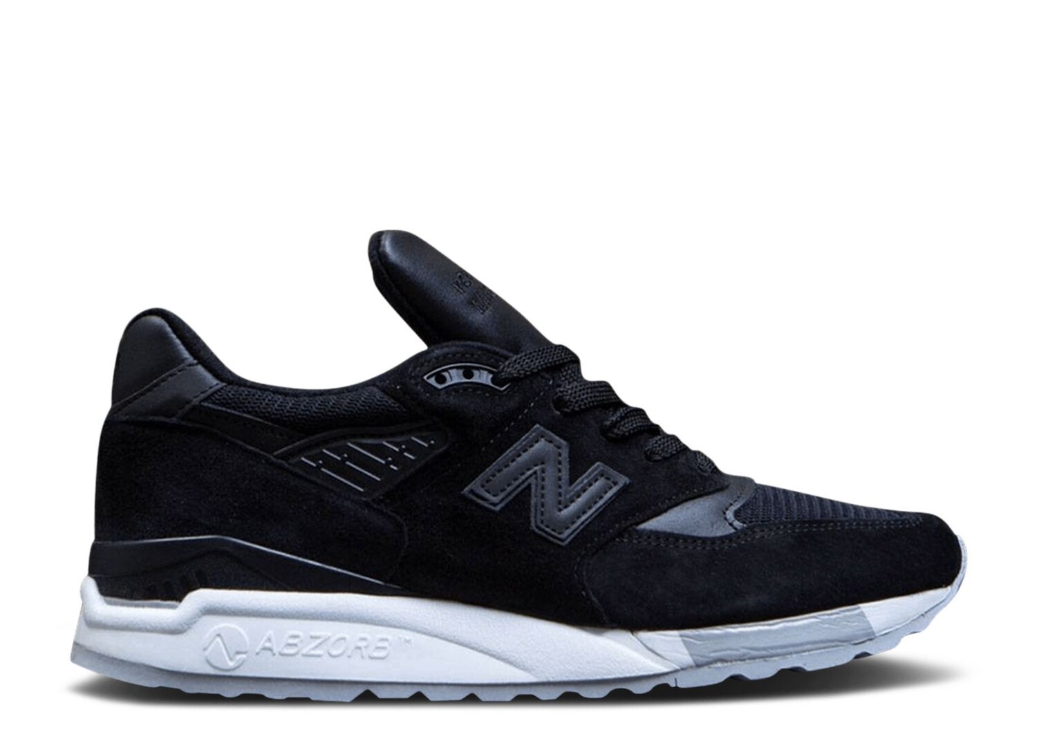 

Кроссовки New Balance 998 Made In Usa 'Black White Grey', черный