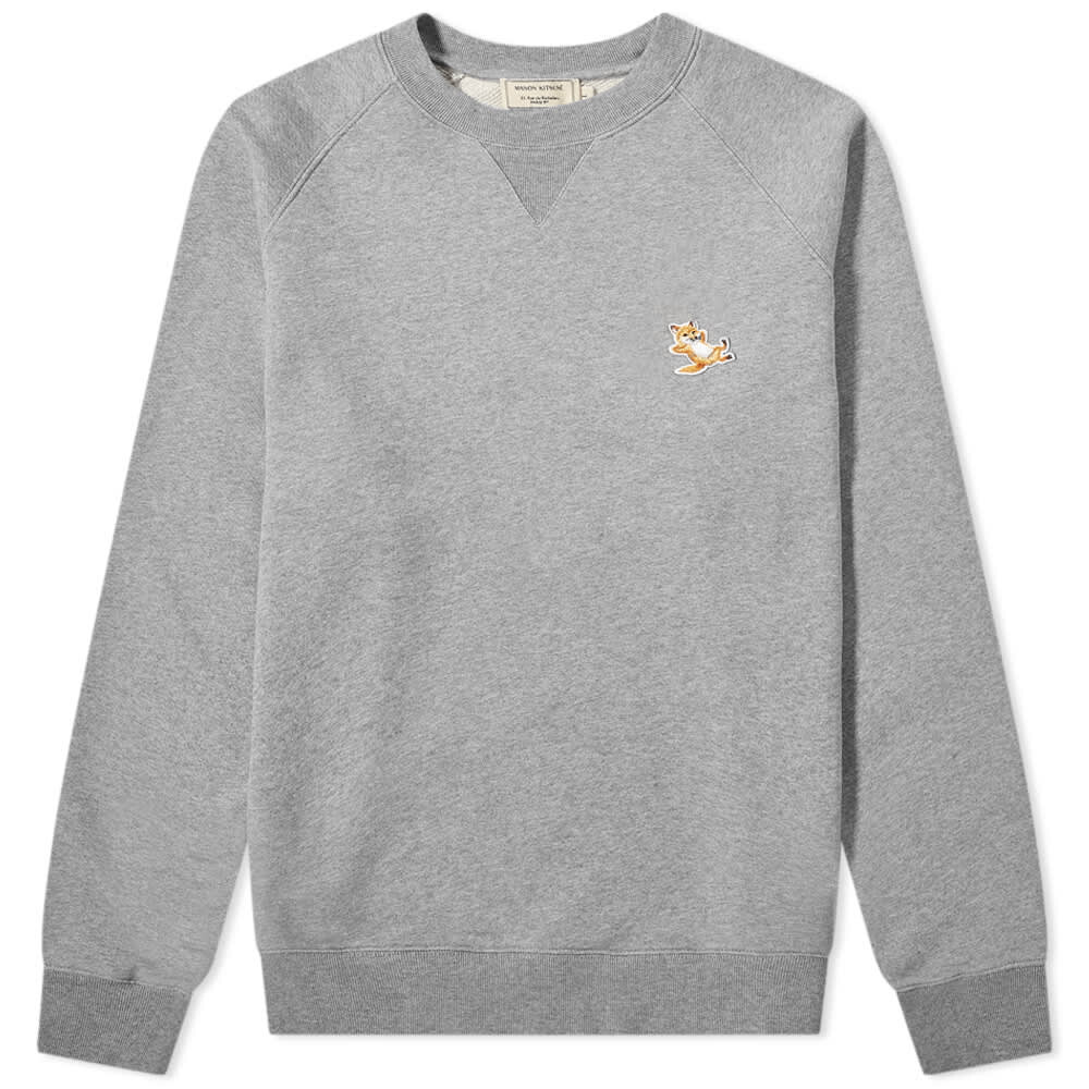 

aison Kitsuné Chillax Fox Patch Classic Crew Sweat Maison Kitsune