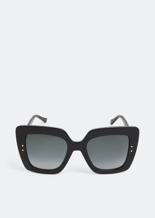 Солнечные очки JIMMY CHOO Auri sunglasses, черный солнцезащитные очки jimmy choo золотой