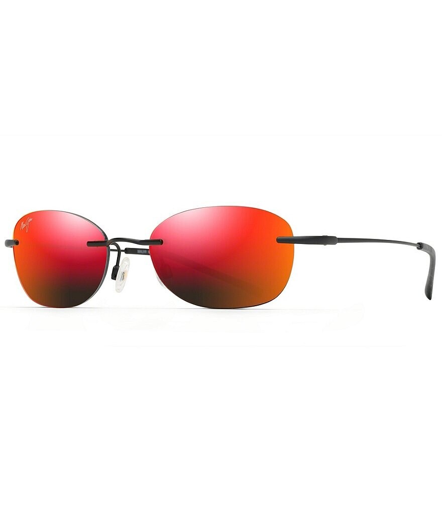 

Maui Jim Aki Aki PolarizedPlus2 овальные солнцезащитные очки 50 мм, черный