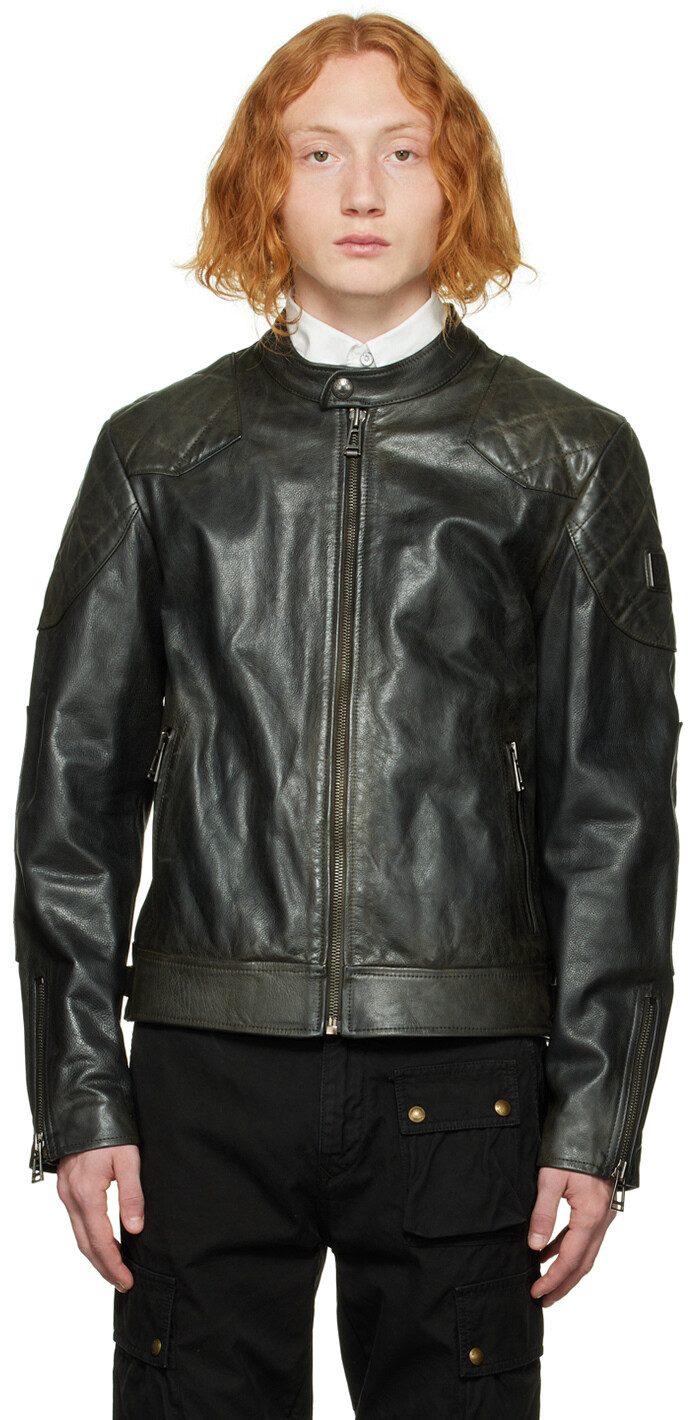 

Черная кожаная куртка Outlaw Belstaff