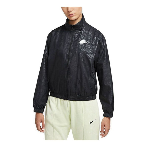 

Куртка Nike Sportswear Full Print Logo Loose Sports Woven Black, Черный