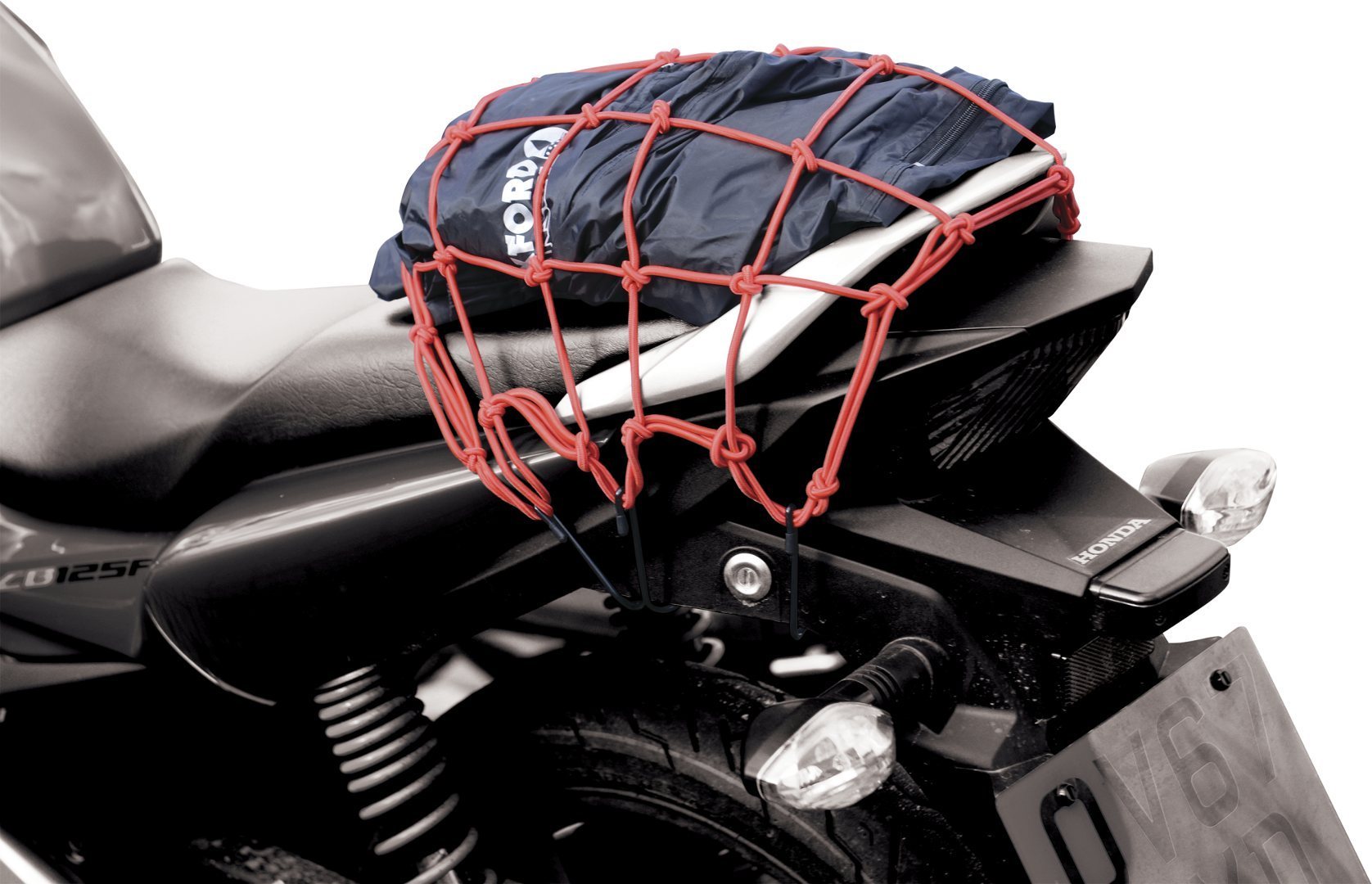 Сетка-держатель для мотоцикла Oxford Cargo, красный сетка на багажник мотоцикла