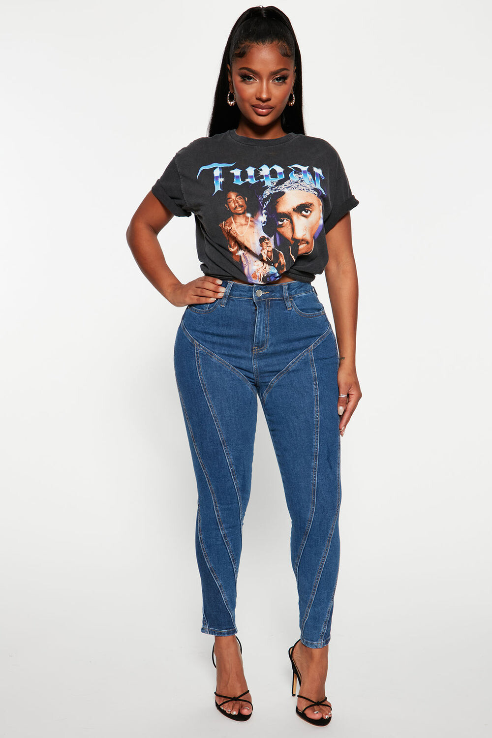 

Джинсы скинни Fashion Nova N1063HR, синий