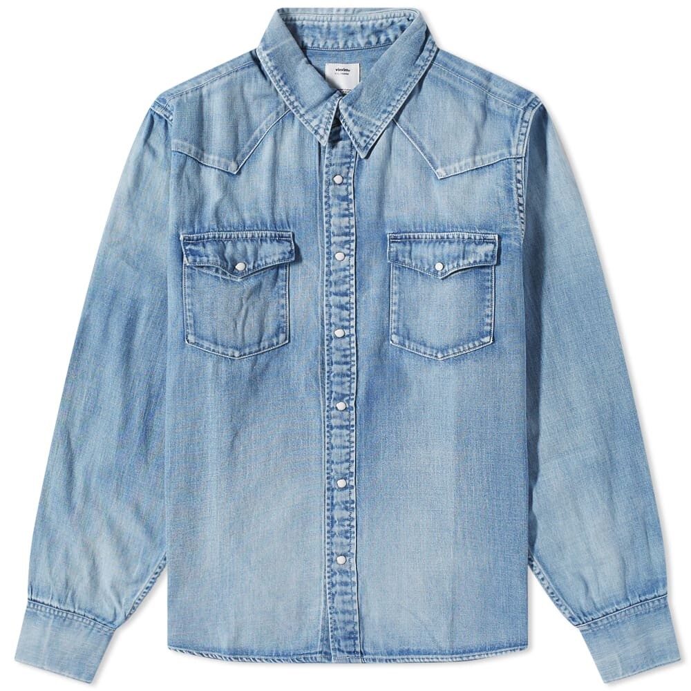 

Рубашка Visvim Social Sculpture Damaged Denim Shirt