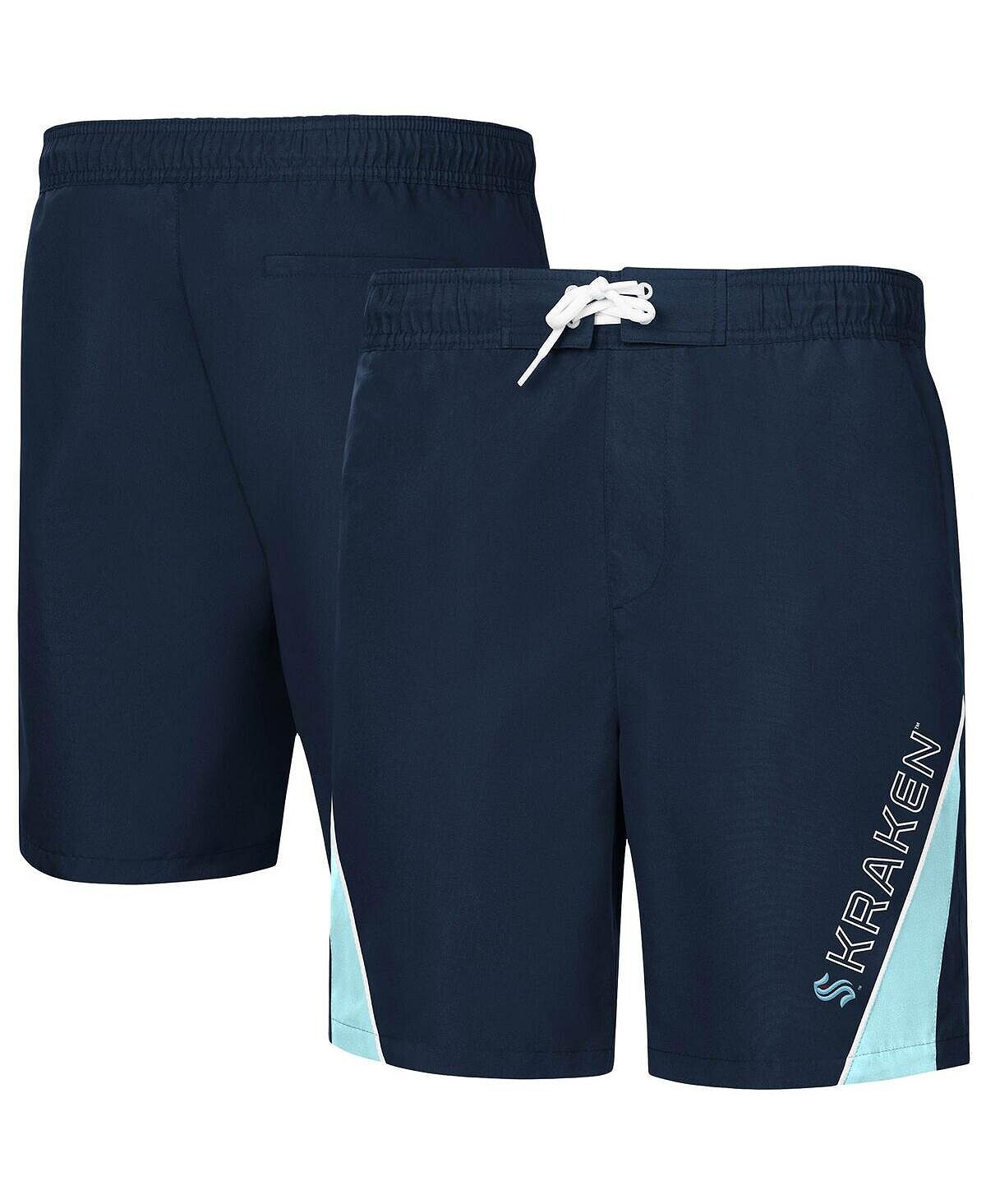 

Мужские шорты для плавания deep sea blue seattle kraken sunrise volley G-III Sports by Carl Banks, мульти