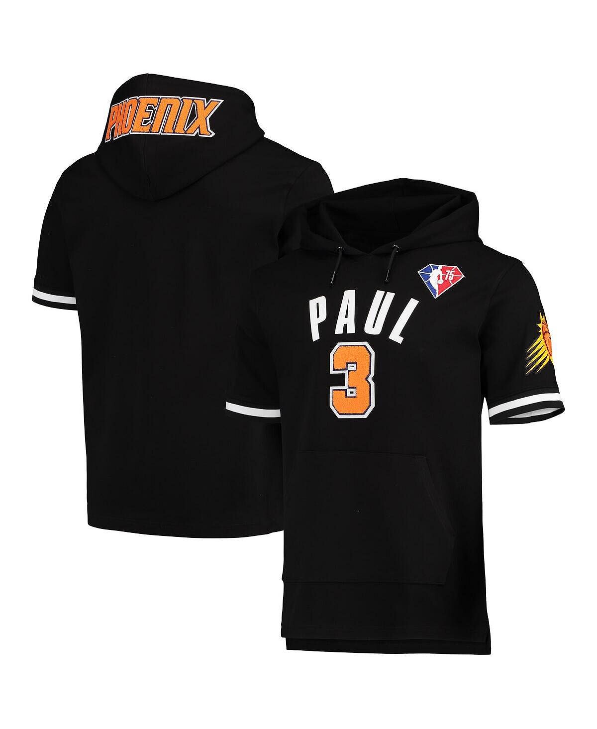 

Мужская толстовка с капюшоном и короткими рукавами chris paul black phoenix suns name and number Pro Standard, черный