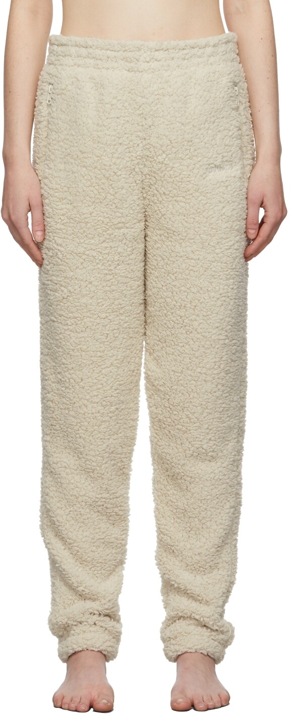 

Брюки Off-White Teddy Jogger Lounge SKIMS, Серый