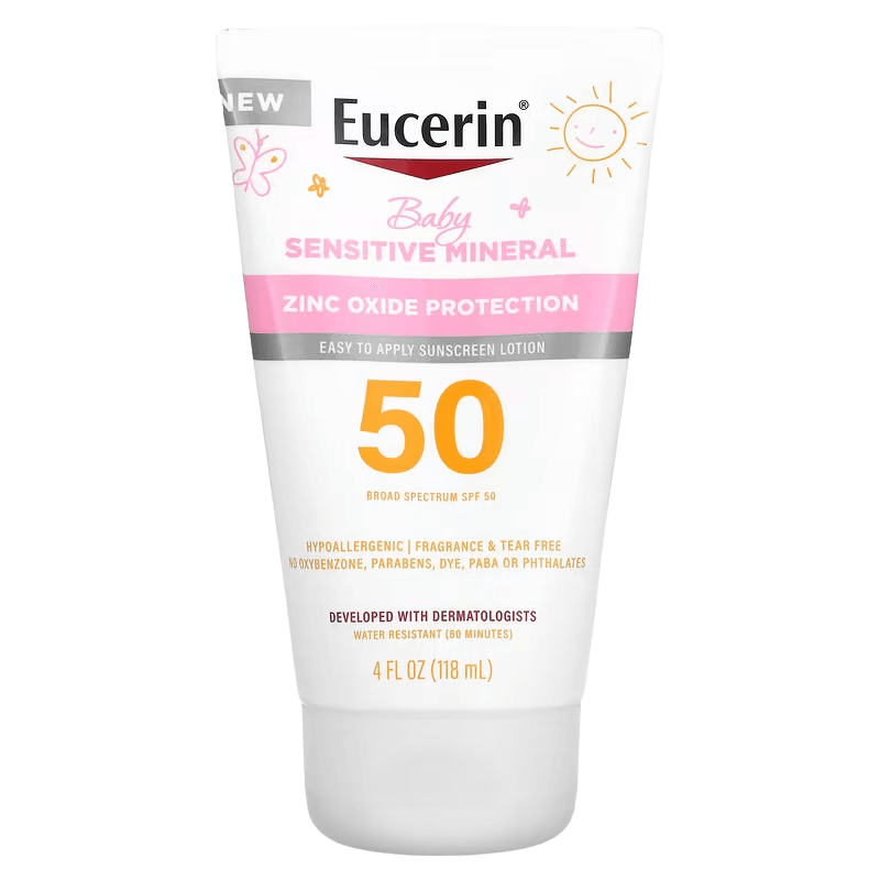 Детский солнцезащитный лосьон для кожи Eucerin SPF 50, 118 мл детский солнцезащитный лосьон для кожи eucerin spf 50 118 мл