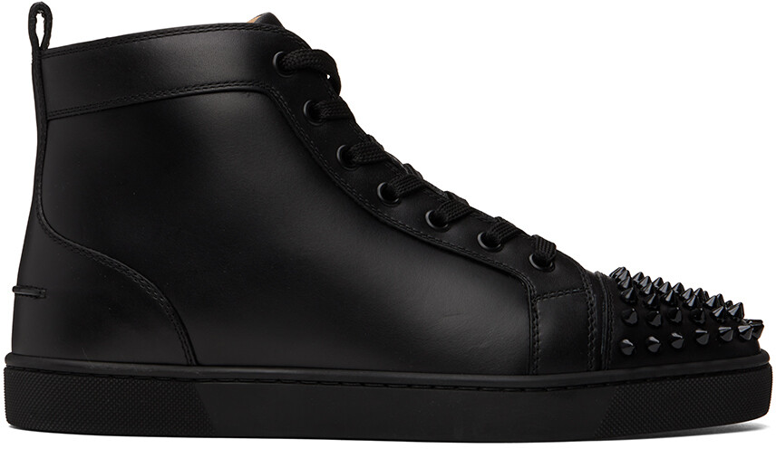 

Черные кроссовки Lou Spikes Christian Louboutin, Черный