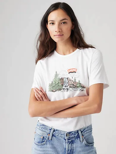 

Культовая футболка с графическим рисунком Levi's, белый