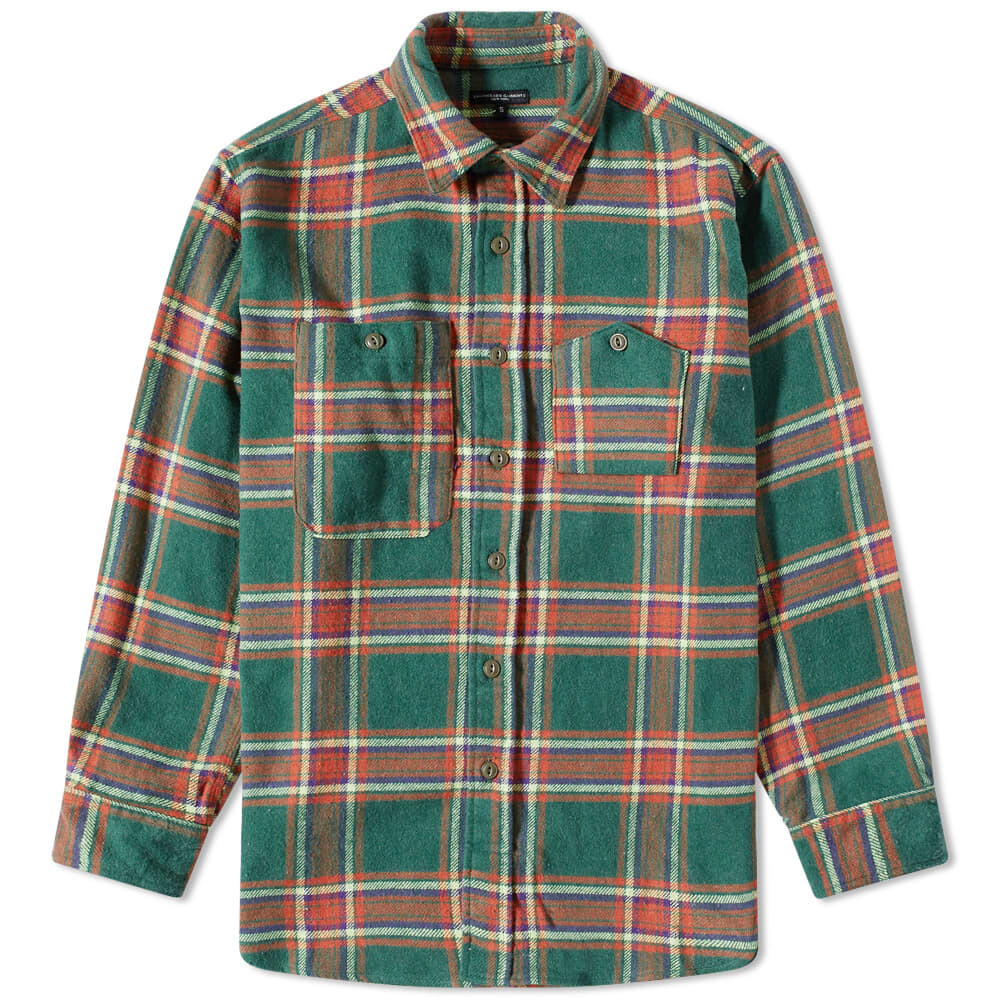 

Клетчатая фланелевая рабочая рубашка Engineered Garments