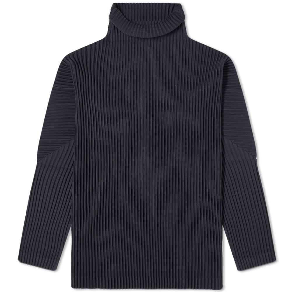 

Футболка Homme Plissé Issey Miyake Pleated Roll Neck, Черный