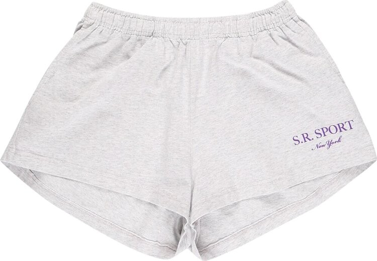 

Шорты Sporty & Rich Wimblerdon Disco Short 'Heather Grey/Purple', серый