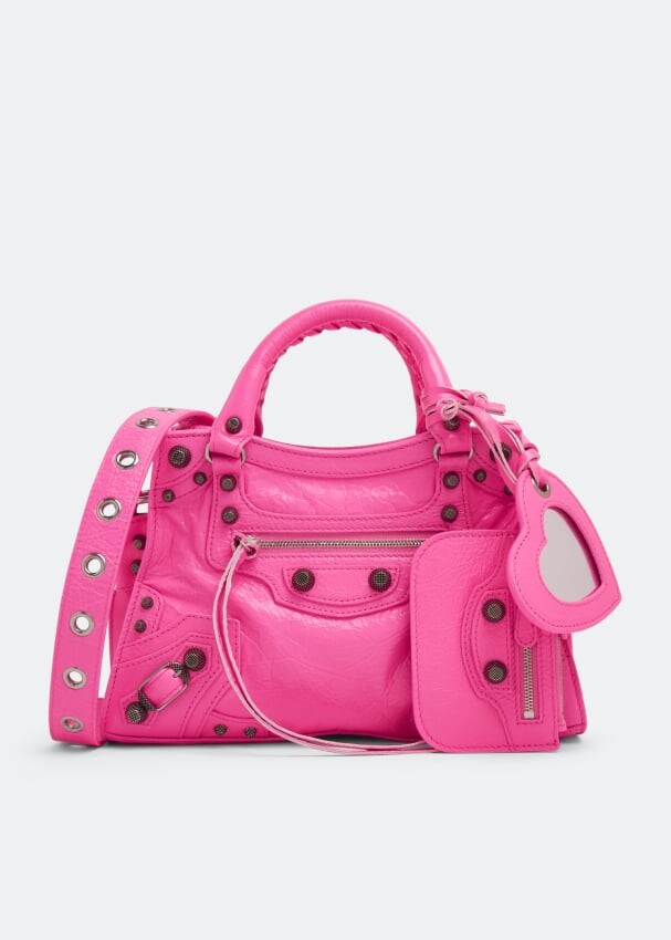 

Сумка BALENCIAGA Neo Cagole XS top handle bag, розовый