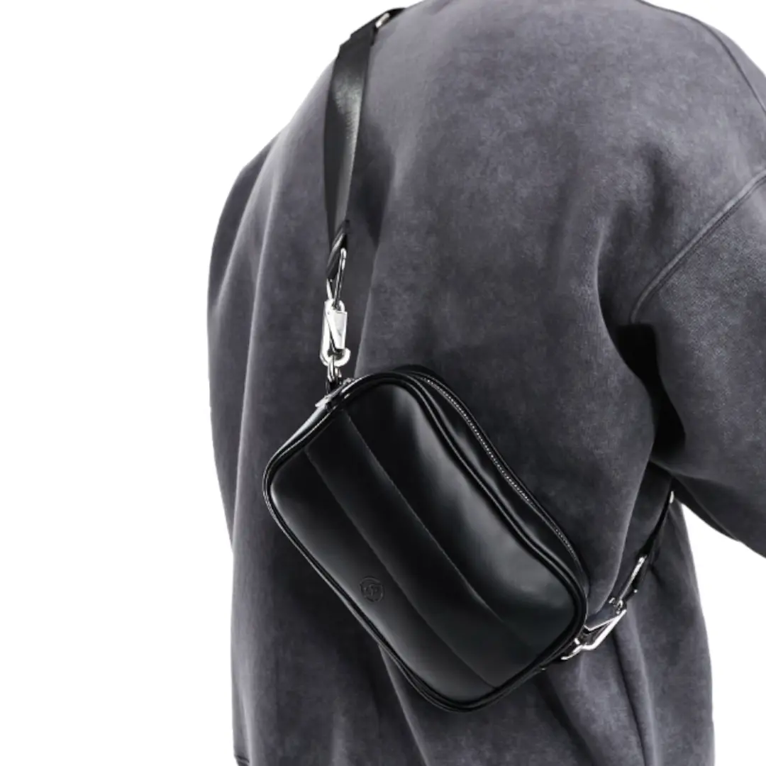 

Сумка Bershka PU Cross Body, черный