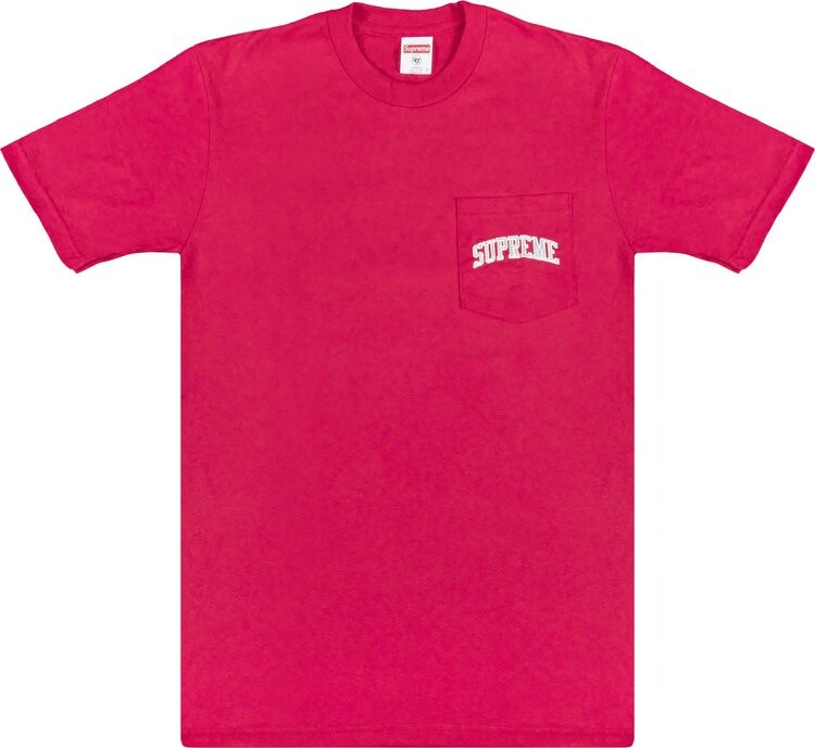 

Футболка Supreme Mesh Stripe Pocket Tee 'Red', красный