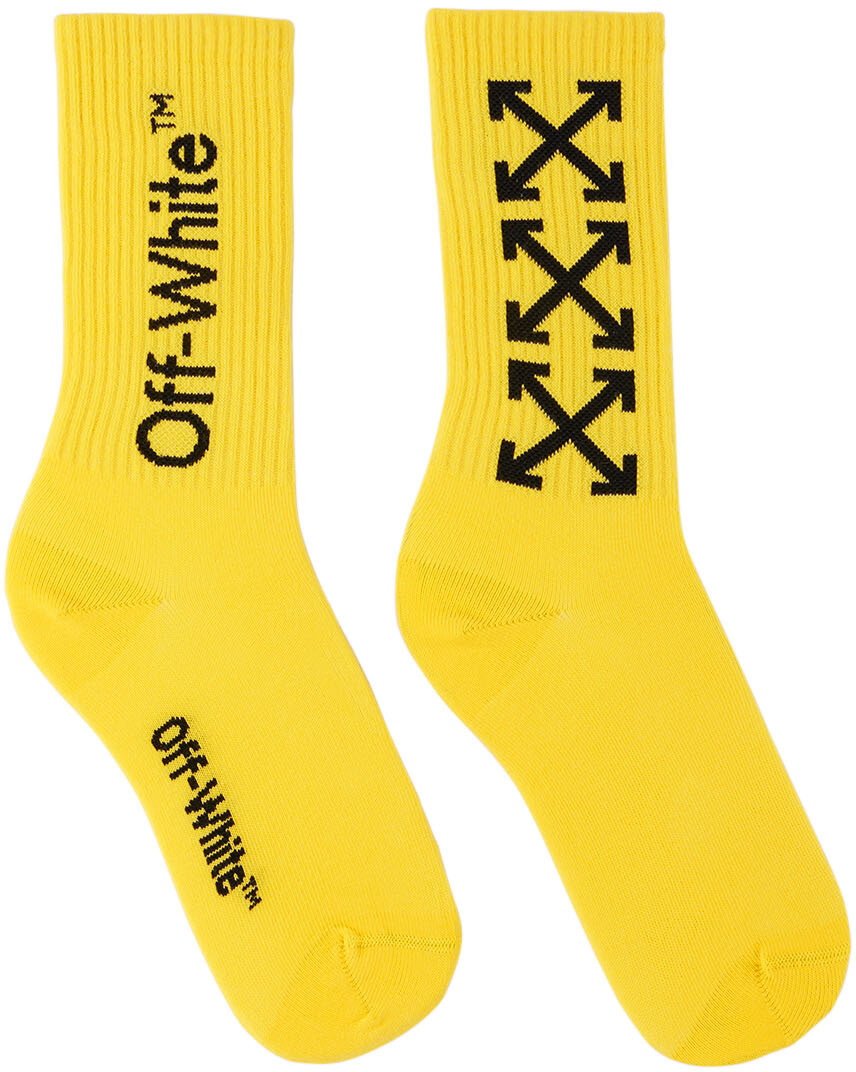 

Детские носки с желтыми стрелками Off-White