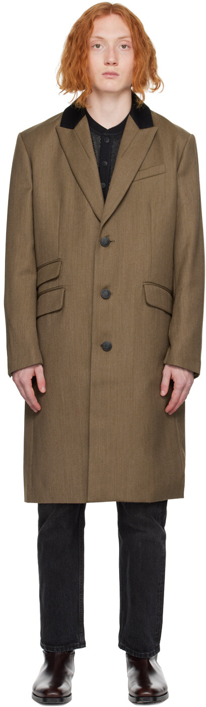 

Коричневое пальто Cambridge rag & bone, Коричневый