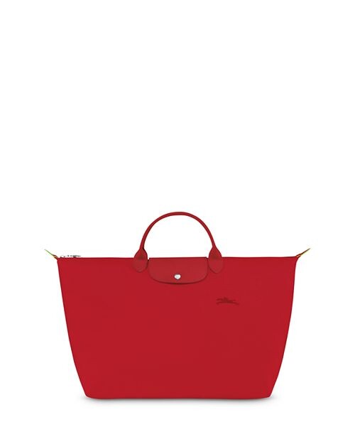 

Большая зеленая дорожная сумка Le Pliage из переработанного нейлона Longchamp, цвет Red