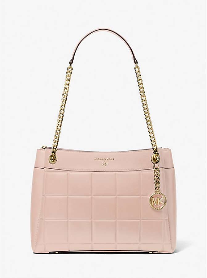 

Сумка Michael Michael Kors Susan Medium Quilted Leather, розовый
