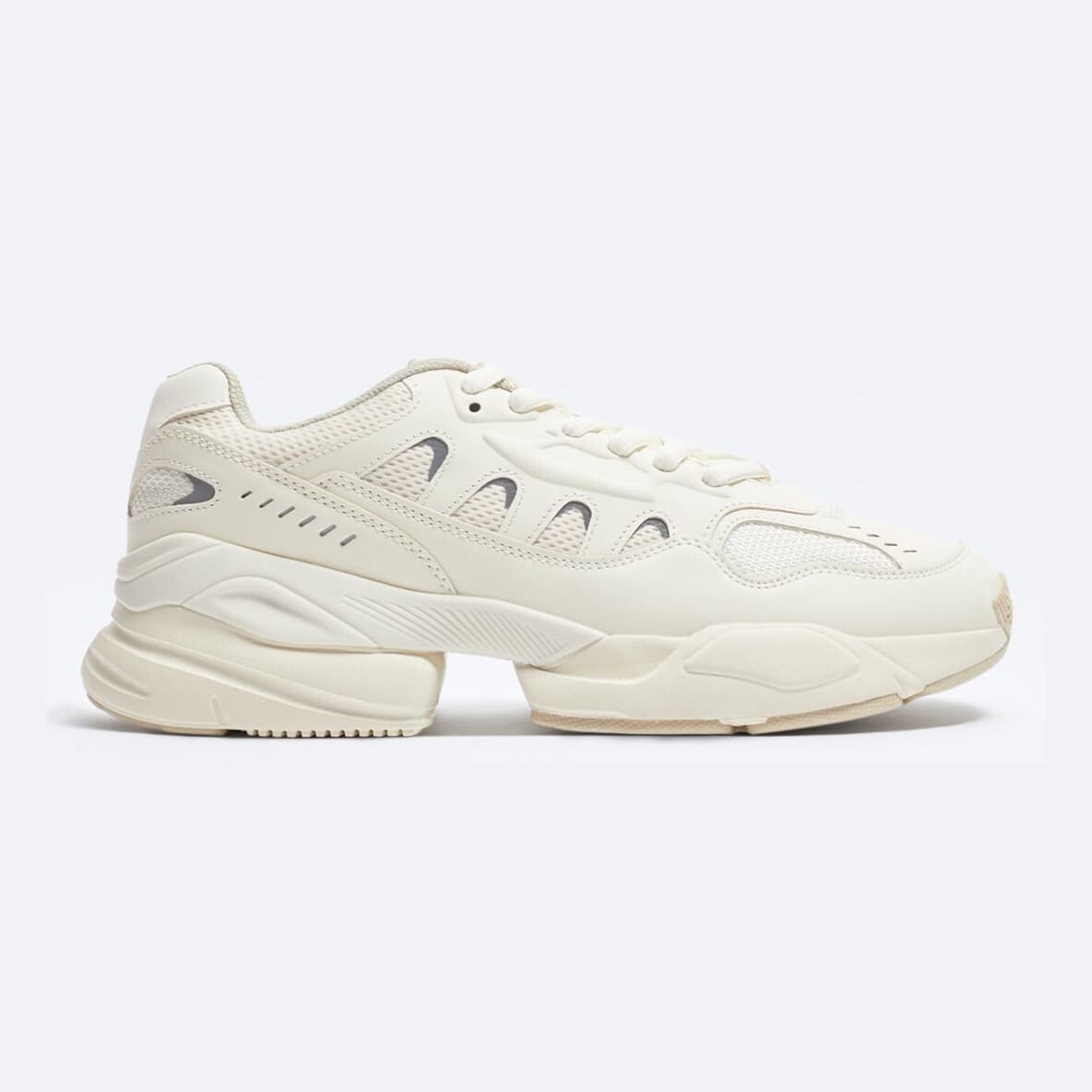 

Кроссовки Zara Running With Chunky Soles, костяной белый
