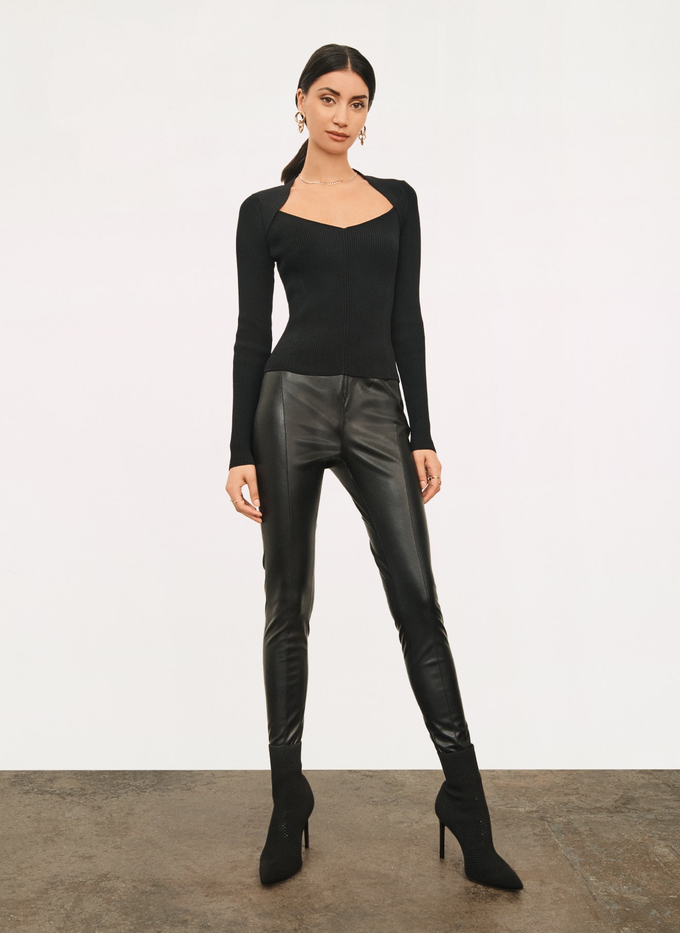 Donna karan deals leather pants