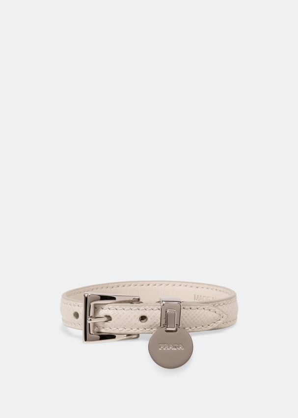 

Браслет PRADA Saffiano leather bracelet, белый