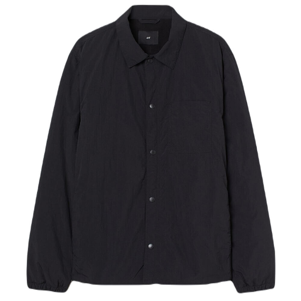 

Куртка-рубашка H&M Fleece-lined Shirt, черный