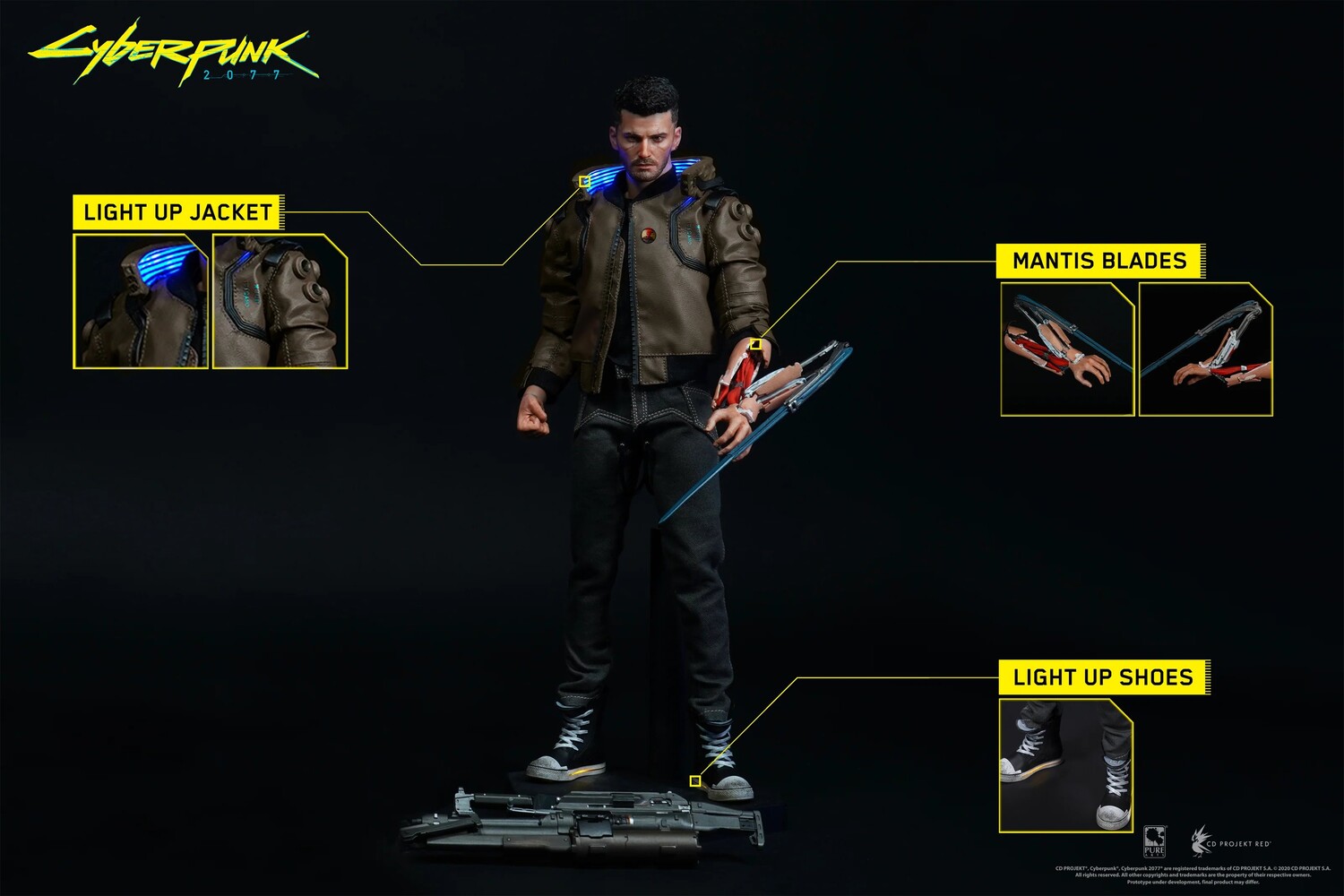 

Фигурка PureArts Cyberpunk 2077, Ultimate Bundle, 4 предмета