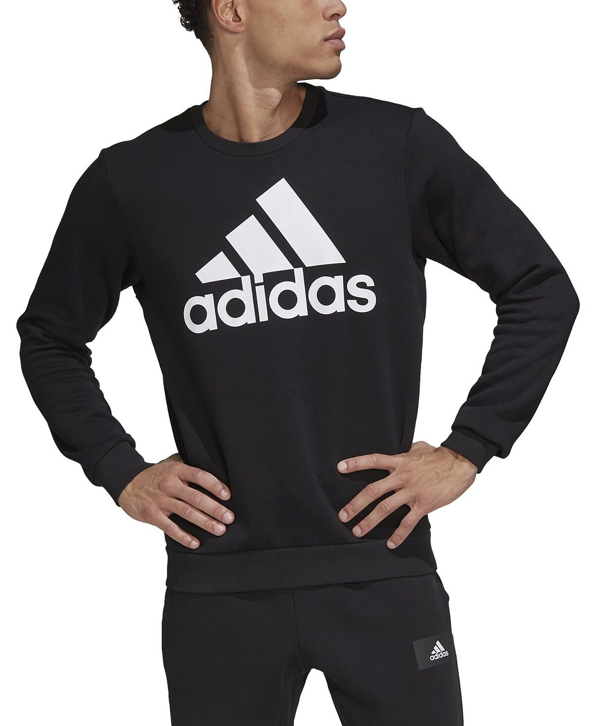 

Мужская толстовка с круглым вырезом и логотипом adidas, мульти