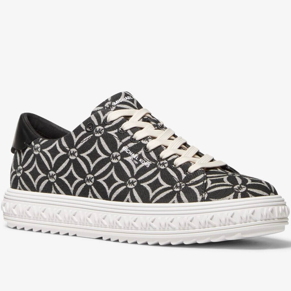 

Кроссовки Michael Michael Kors Grove Logo Jacquard, черный/кремовый