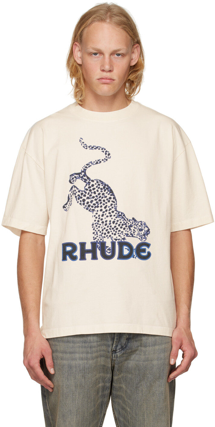 

Футболка Off-White с рисунком Rhude, Белый