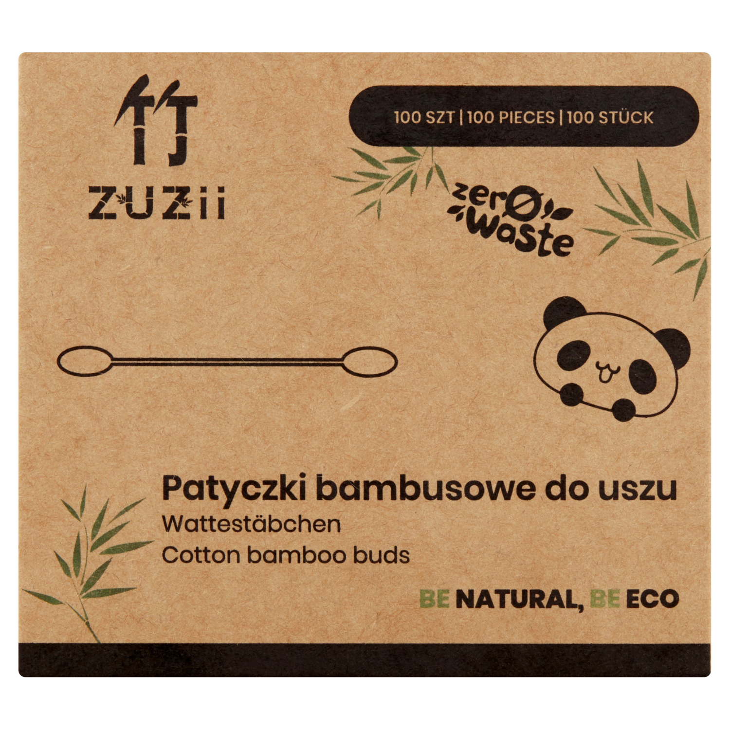 Zuzii Bamboo бамбуковые ватные палочки, 100 шт/1 упаковка