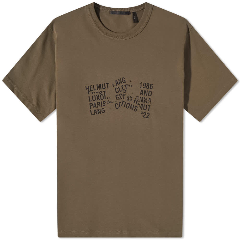 

Футболка Helmut Lang Crumple Logo Tee, Коричневый