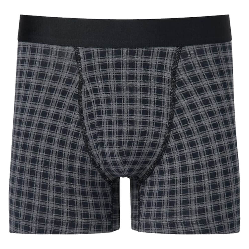 

Боксеры Uniqlo Supima Cotton Checked, черный