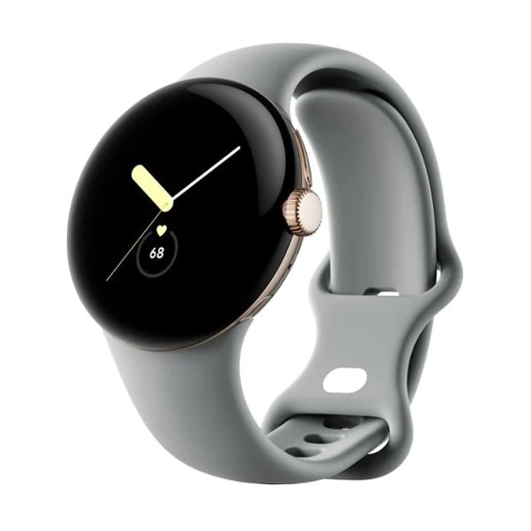 Умные часы Google Pixel Watch, (Wi-Fi), золото/орешник ремешок для часов google pixel watch силиконовый слоновая кость