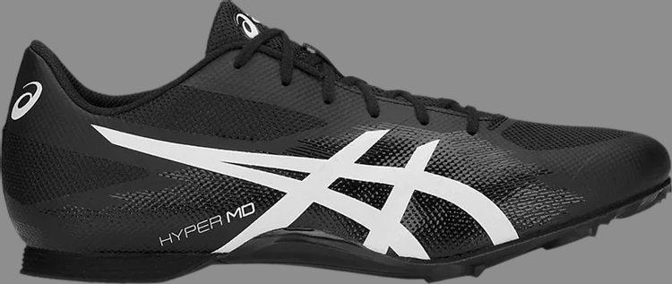 Кроссовки hyper md 7 'black white' Asics, черный - фото