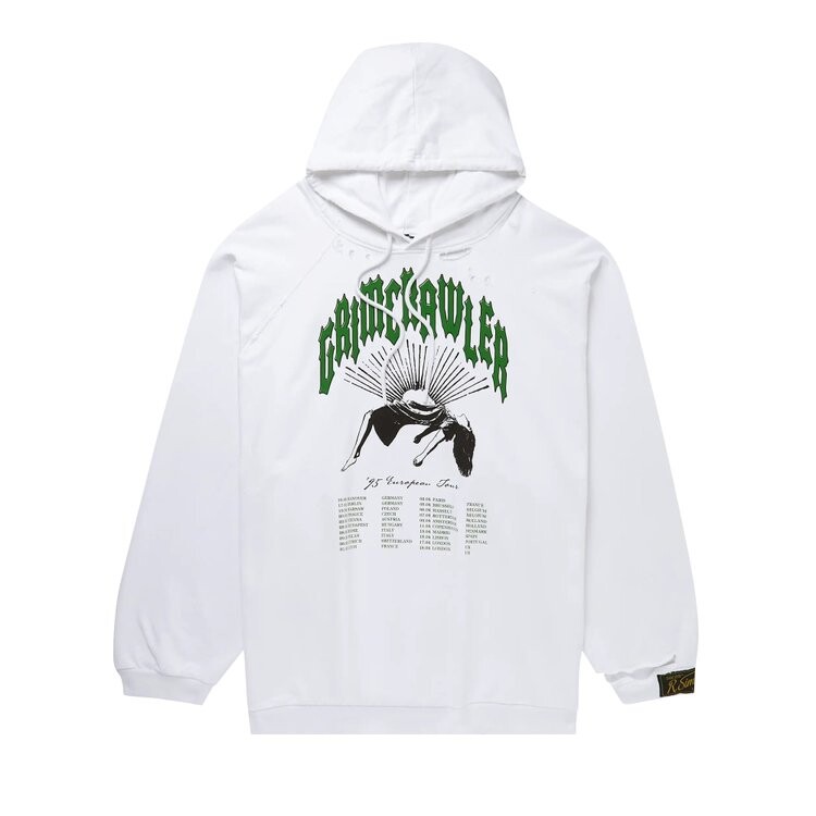 

Худи Raf Simons Destroyed Oversized Hoodie 'White', белый