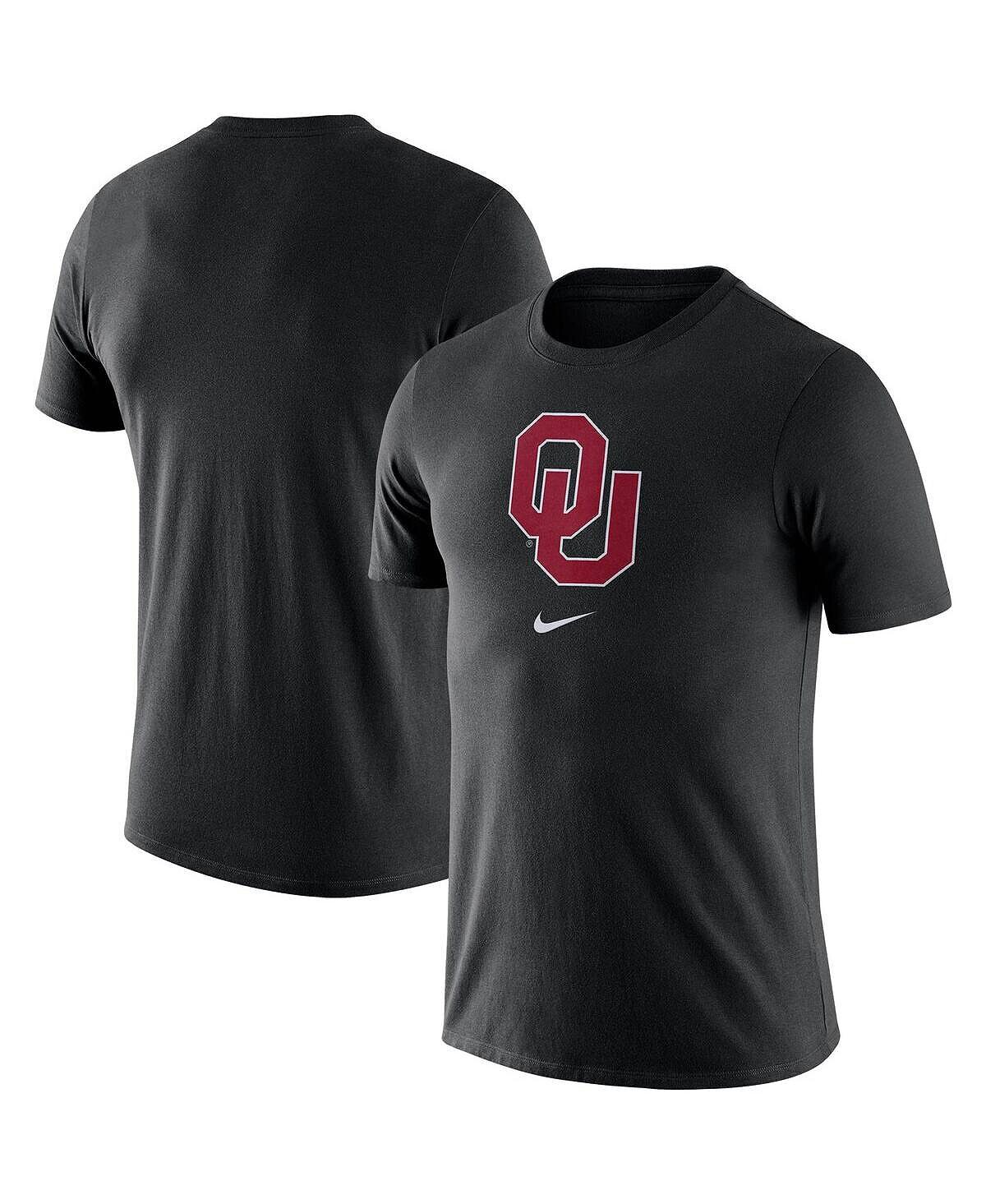 

Мужская черная футболка с логотипом oklahoma sooners essential Nike, черный