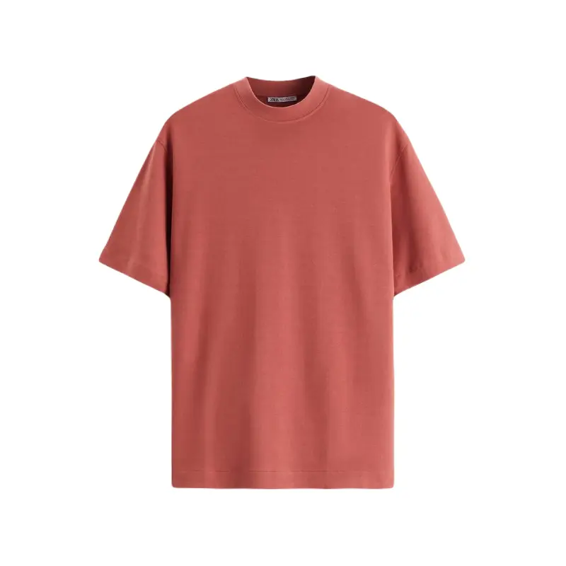 

Футболка ZARA Rib neck, медный