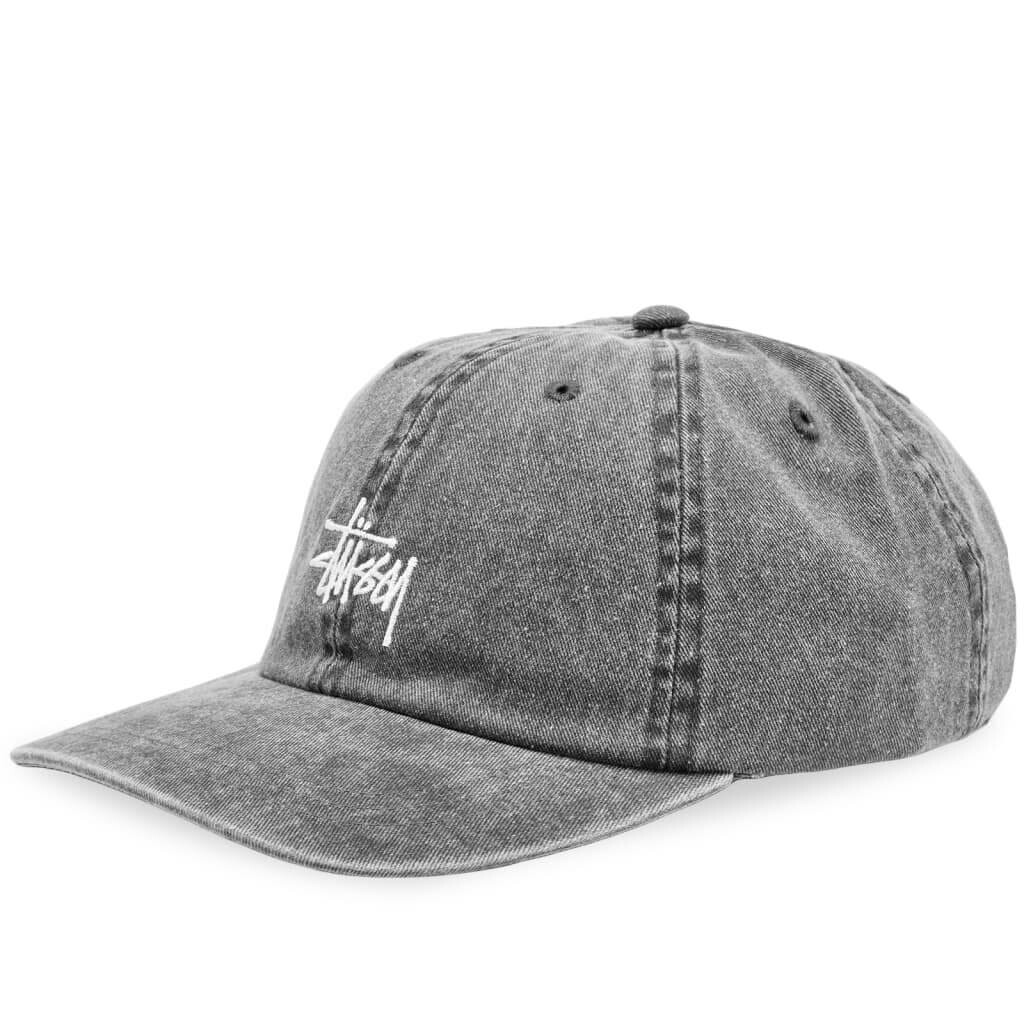 

Кепка Stussy Washed Basic Low Pro, серый
