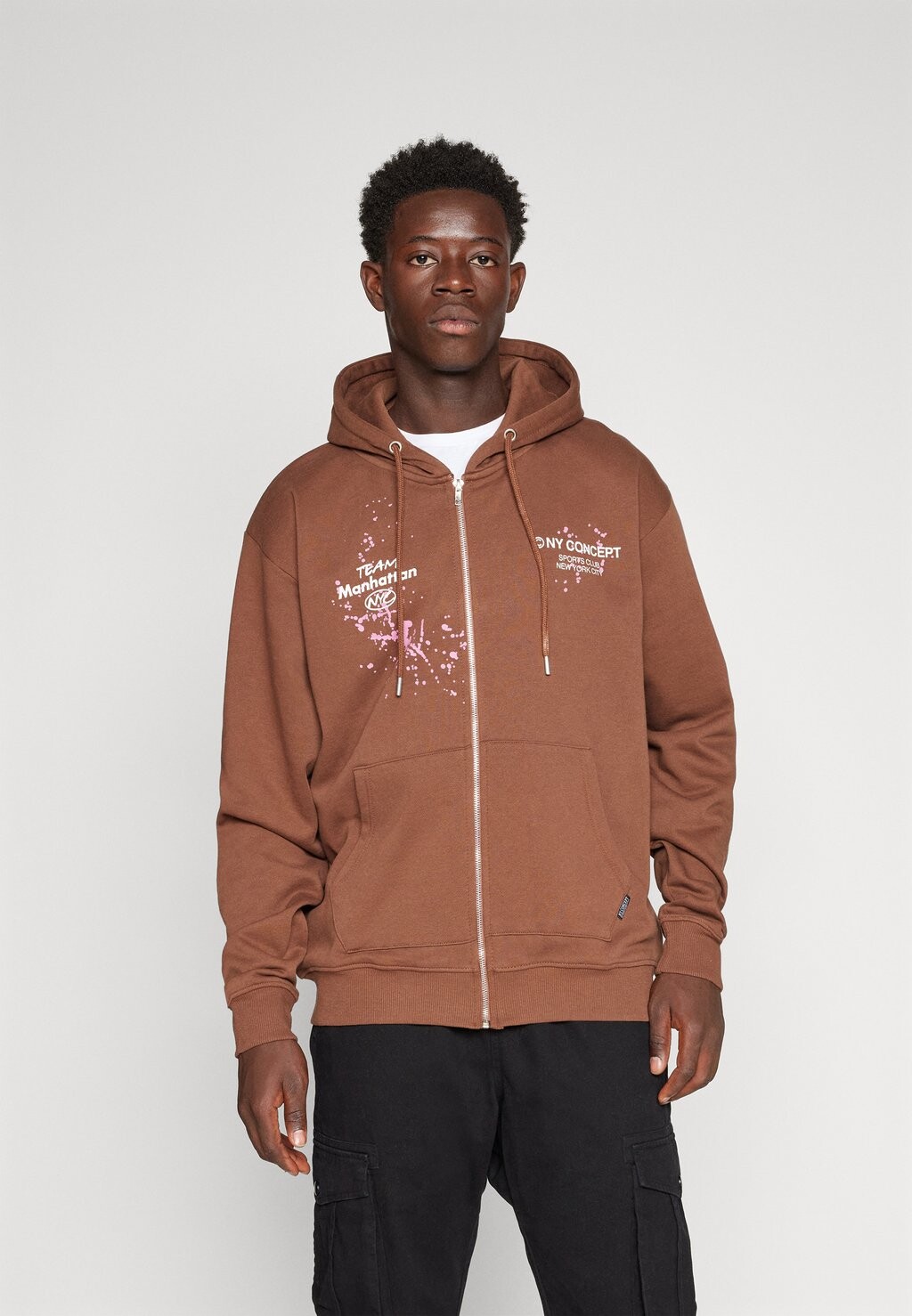 

Толстовка UNISEX SPLAT HOOD NY CONCEPT, цвет chocolate