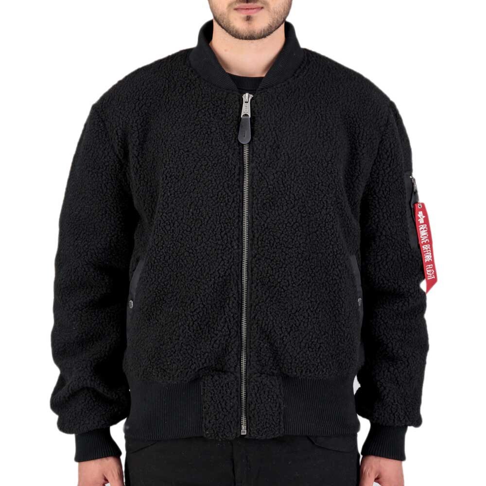 

Куртка Alpha Industries MA-1 Teddy, черный