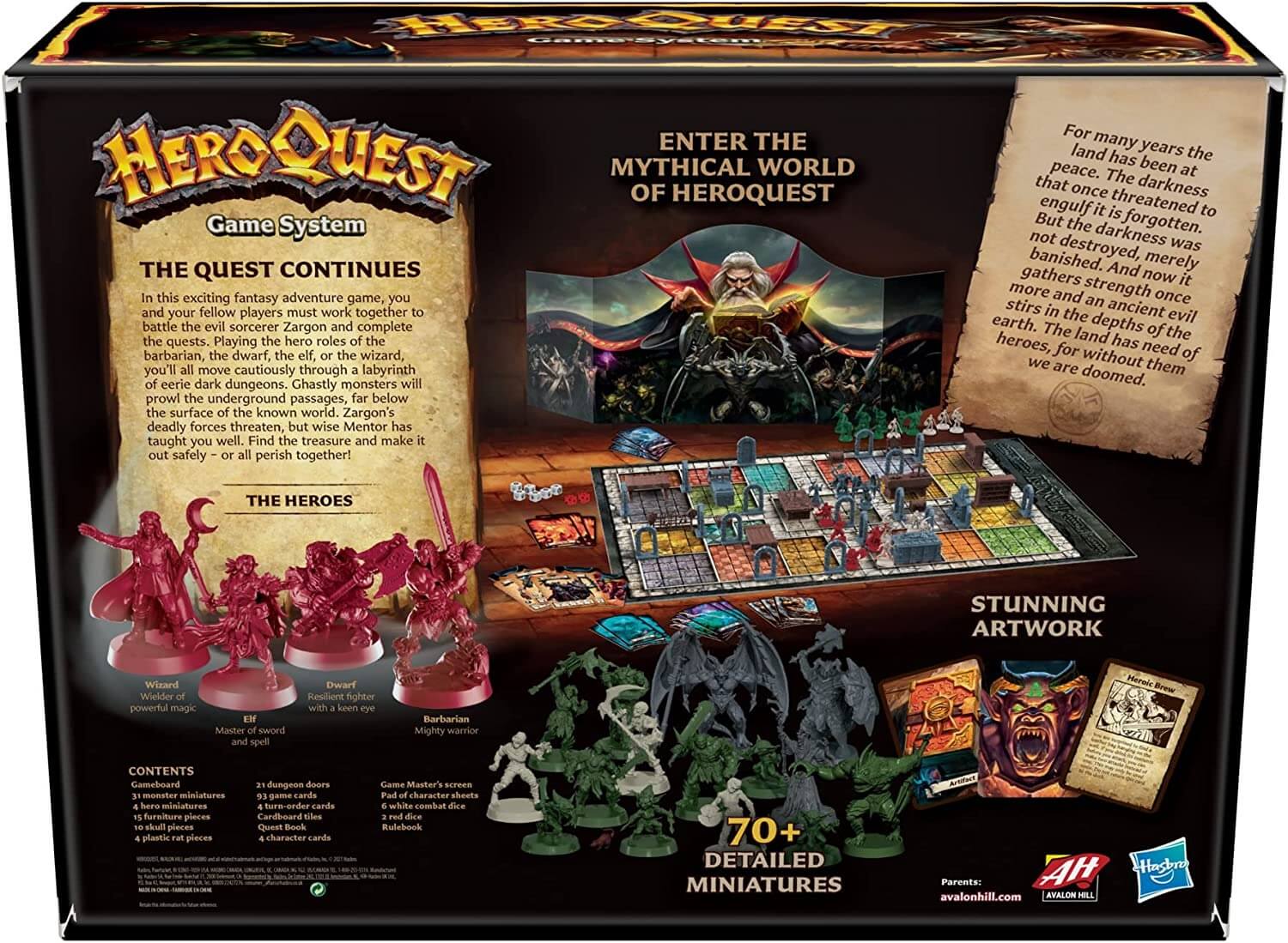 Настольная игра Hasbro Gaming Avalon Hill HeroQuest Game System: High  Adventure in a World of Magic – заказать по выгодной цене из-за рубежа в  «CDEK.Shopping»