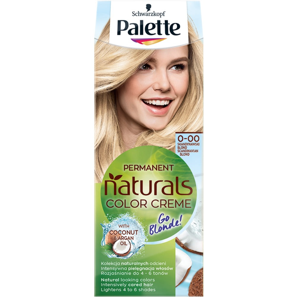 Palette Перманентная осветляющая краска для волос Naturals Color Creme Go  Blonde 100/ 0-00 Скандинавский Блонд – заказать из-за границы с доставкой в  «CDEK.Shopping»