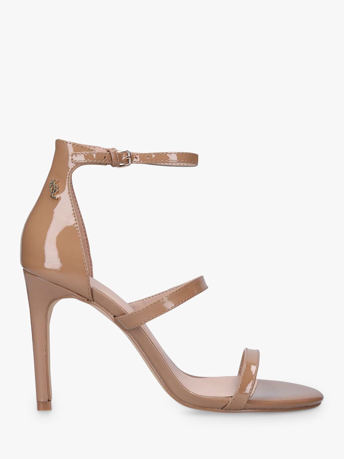 

Сандалии Kurt Geiger London Park Lane из лакированной кожи с ремешком, цвет Camel